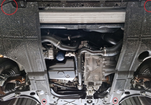 Cache sous moteur et de la boîte de vitesse en aluminium Opel Movano C 