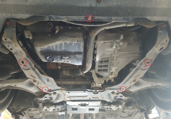 Cache sous moteur et de la boîte de vitesse en aluminium Ford S-Max
