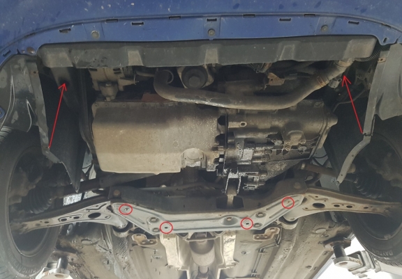 Cache sous moteur et de la boîte de vitesse Volkswagen Pointer