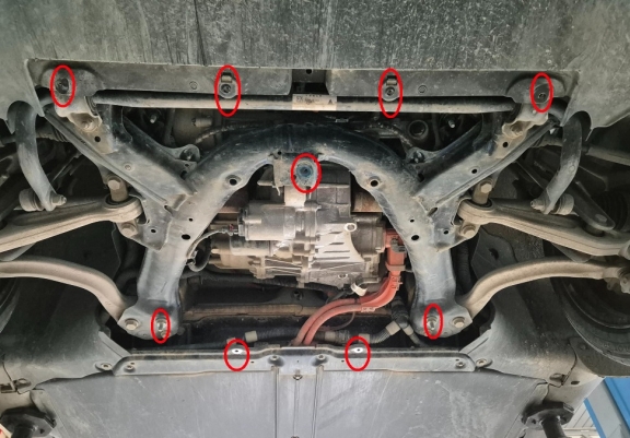 Cacher sous moteur avant pour Tesla Model 3 AWD