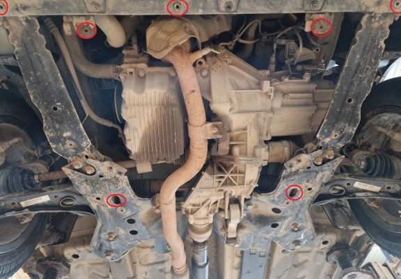 Cache sous moteur et de la boîte de vitesse Fiat Panda 4x2