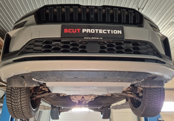 Cache sous moteur et de la boîte de vitesse en aluminium Skoda Kodiaq