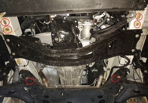 Cache sous moteur et de la boîte de vitesse Ford Transit Custom