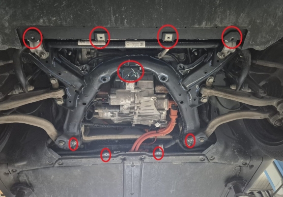 Cacher sous moteur électrique en aluminium pour Tesla model Y