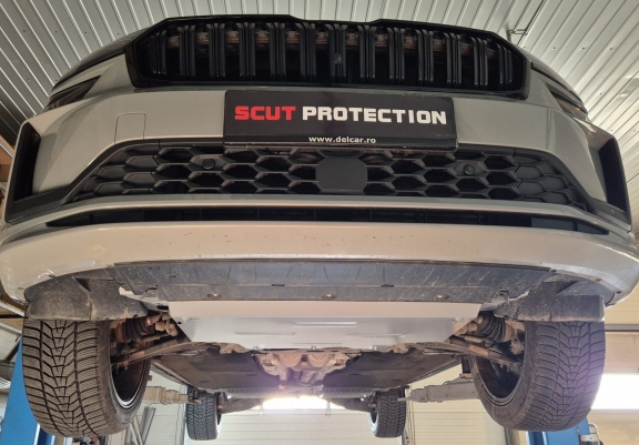 Cache sous moteur et de la boîte de vitesse en aluminium Skoda Kodiaq