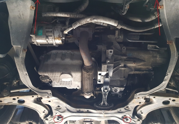 Cache sous moteur et de la boîte de vitesse en aluminium Seat Leon Cupra
