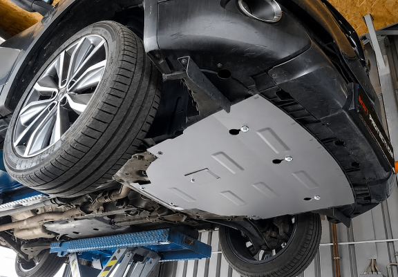 Cache sous moteur et de la boîte de vitesse Nissan Qashqai J11 Aluminium