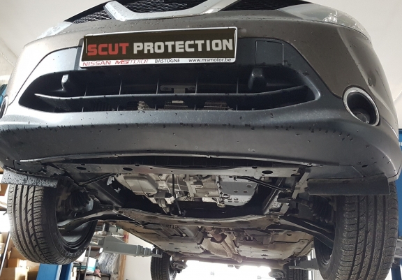 Cache sous moteur et de la boîte de vitesse Nissan Qashqai J11 Aluminium