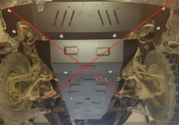 Cache de protection de la boîte de vitesse et de la différentiel Toyota Hilux