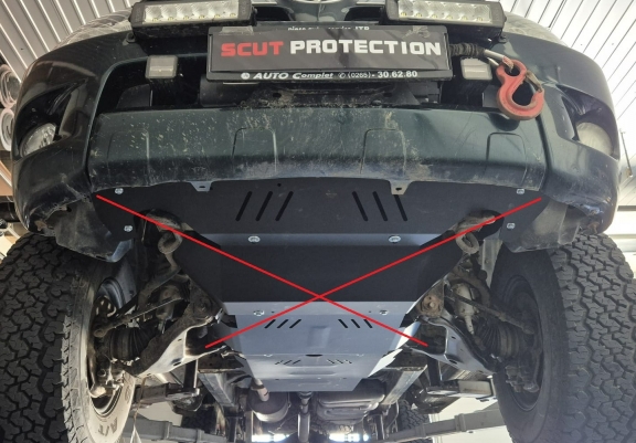 Cache de protection de la boîte de vitesse et de la différentiel Toyota Hilux