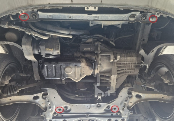 Cache sous moteur et de la boîte de vitesse Ford Transit Connect