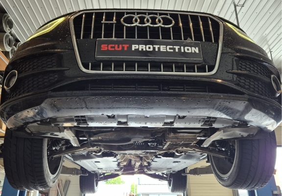 Cache sous moteur et de la boîte de vitesse en aluminium Audi Q3