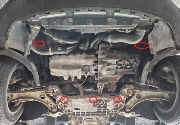 Cache sous moteur et de la boîte de vitesse Vw golf mk5
