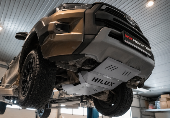 Cache de protection de radiateur Toyota Hilux Invincible - Aluminium