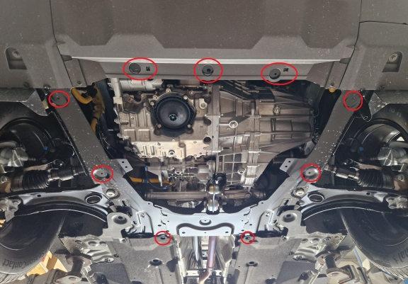 Cache sous moteur et de la boîte de vitesse en aluminium Dacia Duster- 4x2