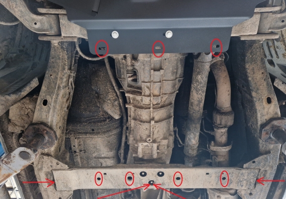 Cache de protection aluminium de la boîte de vitesse Nissan Pathfinder
