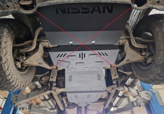 Cache de protection aluminium de la boîte de vitesse Nissan Pathfinder