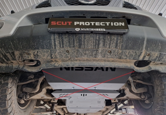 Cache de protection aluminium de la boîte de vitesse Nissan Pathfinder