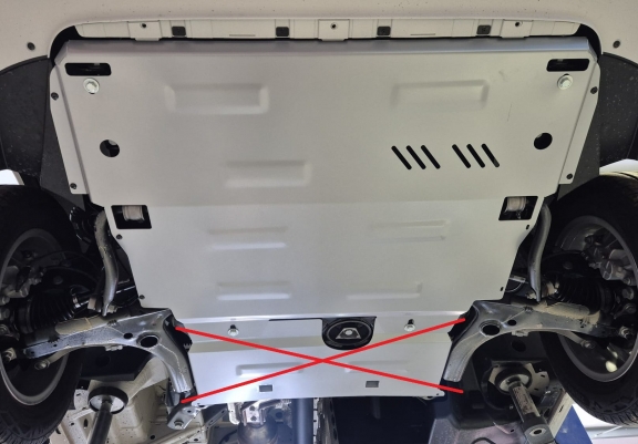 Cache sous moteur et de la boîte de vitesse en aluminium Vw Crafter
