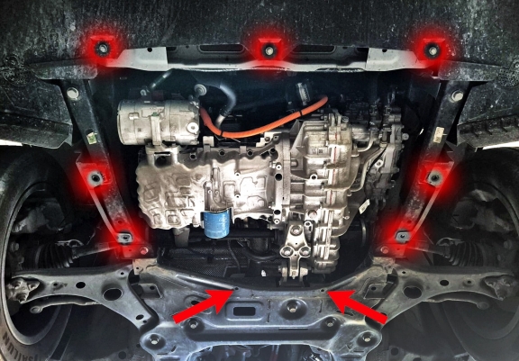 Cache sous moteur et de la radiateur Chery Tiggo 4