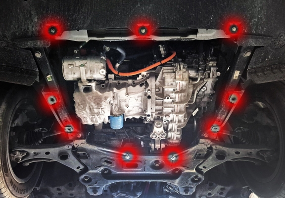 Cache sous moteur et de la radiateur Chery Tiggo 4