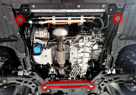Cache sous moteur et de la radiateur Forthing U Tour V9