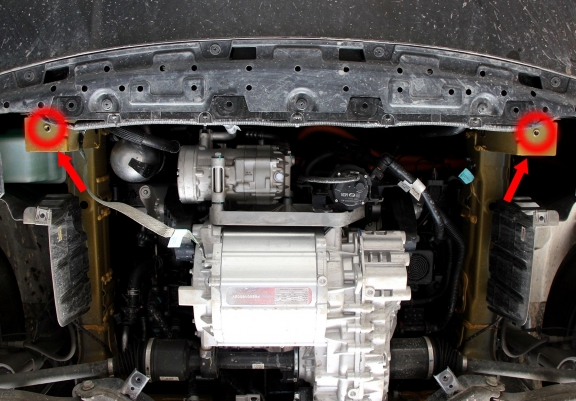 Cache sous moteur et de la radiateur KGM Korando EV 