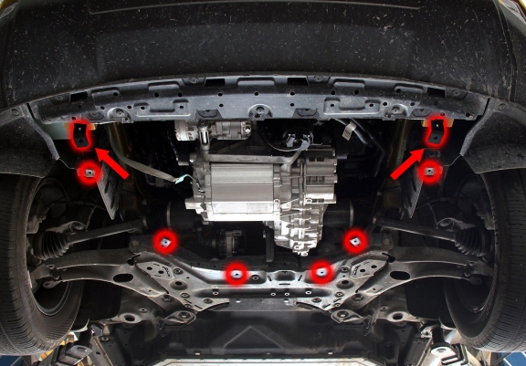 Cache sous moteur et de la radiateur KGM Korando EV 