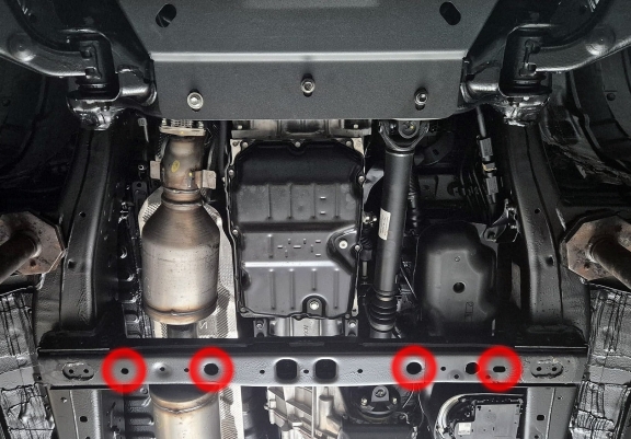 Cache de protection aluminium de la boîte de vitesse Toyota Hilux