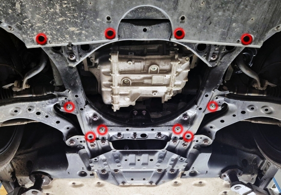 Cache sous moteur et de la boîte de vitesse Subaru Soltera