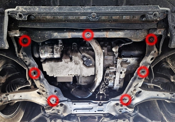 Cache sous moteur et de la boîte de vitesse en aluminium Volvo XC70