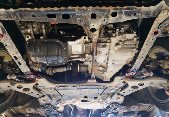 Cache sous moteur et de la boîte de vitesse Toyota Corolla Aluminium
