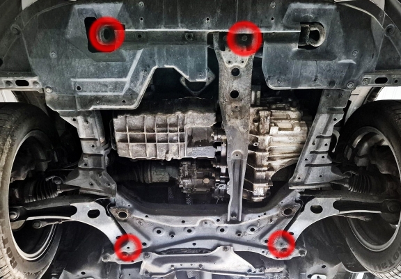 Cache sous moteur et de la boîte de vitesse Citroen C4 Aircross
