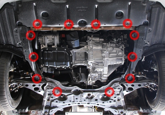 Cache sous moteur et de la boîte de vitesse Suzuki Swace- Aluminium  