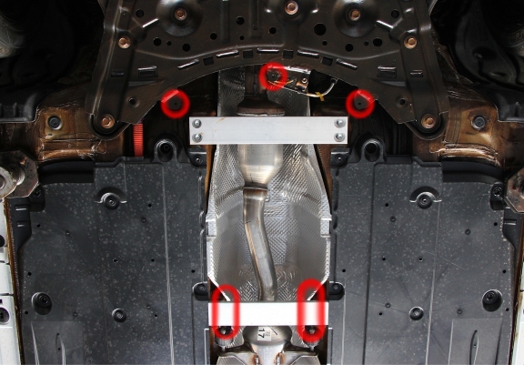 Protection convertisseur catalytique/cat lock  en aluminium Toyota Corolla